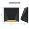 Luxrite Outdoor LED Black and Gold Wall Sconce 12W 3CCT 3000K-5000K 8 Inch Aluminum IP65 Waterproof ETL LR40323-1PK - alternate 3